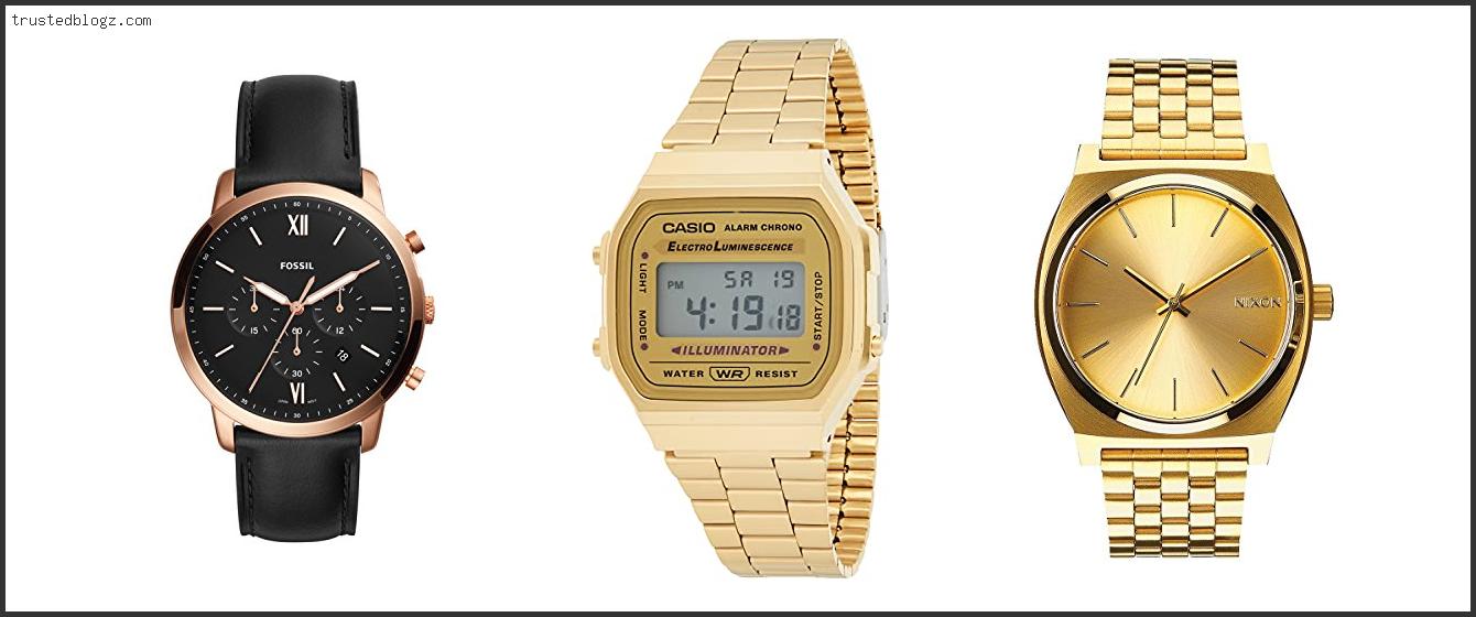 Top 10 Best Mens Gold Watches Based On Scores