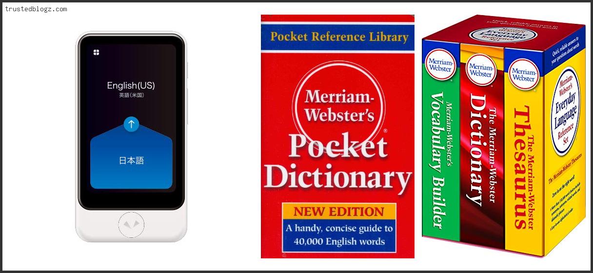 Top 10 Best Pocket Dictionary For Kids Based On Customer Ratings