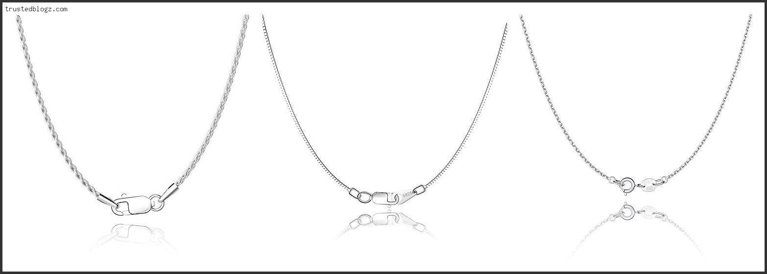 Top 10 Best Silver Chains For Pendants Based On Scores